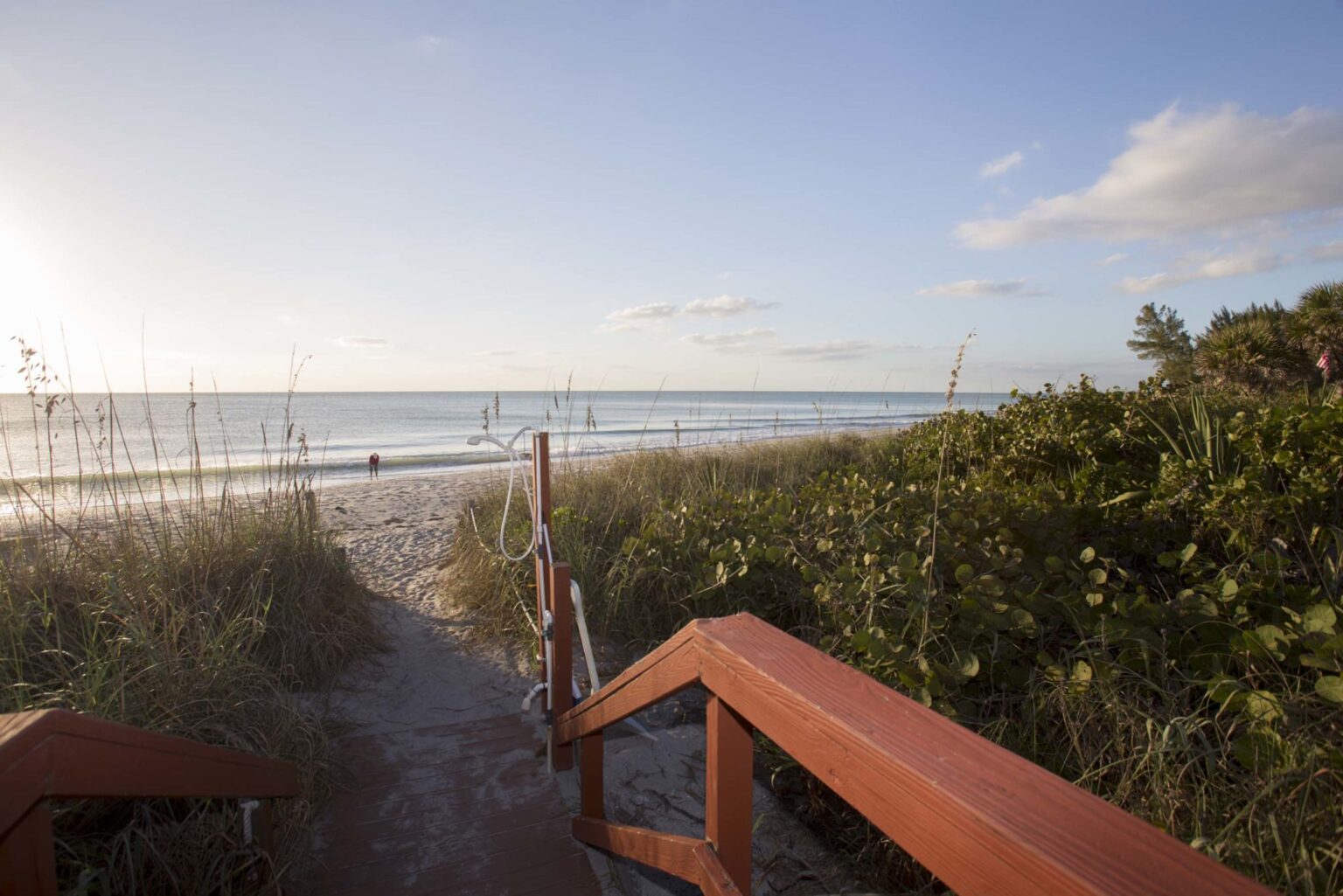 Sunburst Condominiums private path leading to sand beach