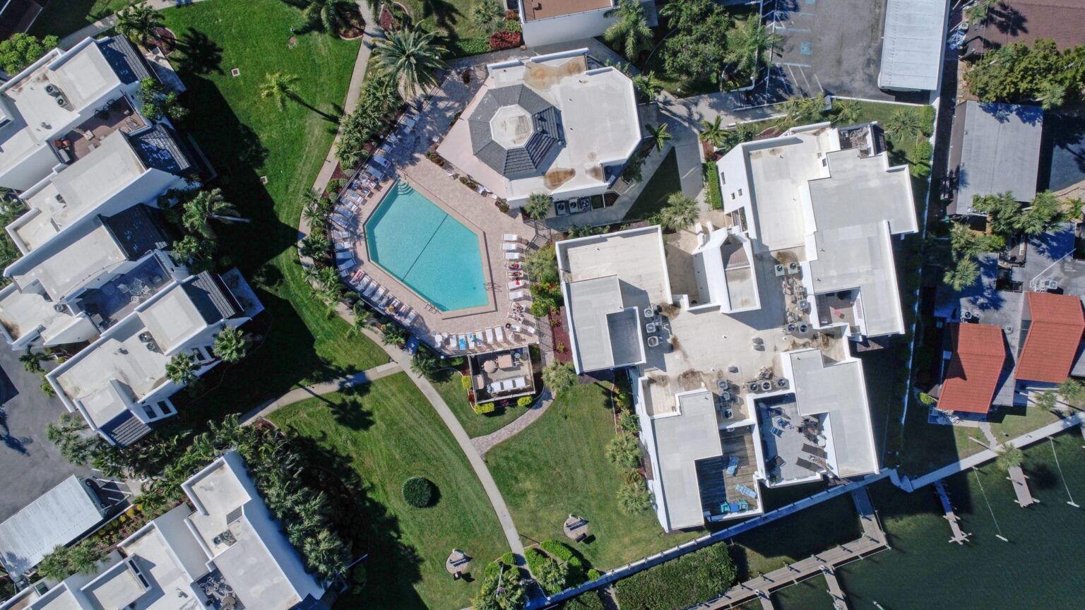 birds eye view of Tamarind Gulf & Bay, showing another pool